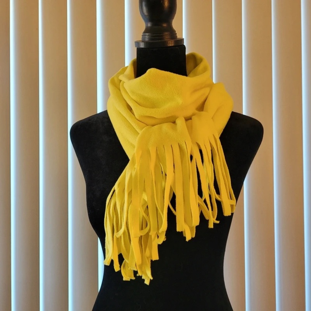 Old Navy Bright Yellow Fringe Scarf
